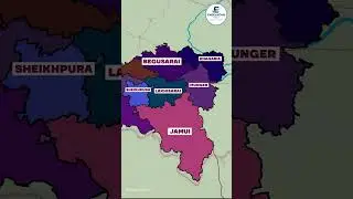Complete Bihar District  in one minutee #bihar #map #indiamap