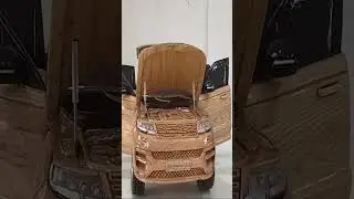 Range Rover Sport vehicle crafted from wood by Vietnamese carpenters 92