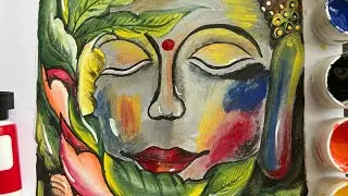 Buddha painting || Buddha painting tutorial || Buddha painting ideas|| @viditaartist