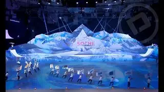 Panoramic video projection for the Sportaccord Summit at the Iceberg ice arena
