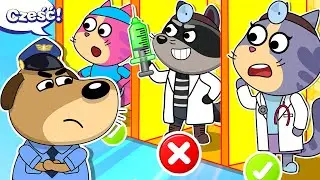 😡Stop, Złodzieju! Pan Robbins został Lekarzem😷, aby Uciec Policji🚔. Dla Dzieci od Fire Spike 🔥