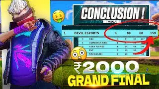 2K 🤑 GRAND FINALE 🔥 TOURNAMENT VIDEO 📸 1** POINT'S 🤯 99💀 KILLS IN 6 MATCH'S