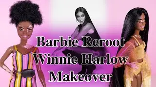 Barbie REROOT Winnie Harlow MAKEOVER!