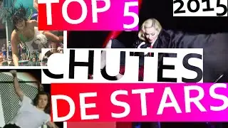 Top 5 chutes de stars (2015) - The 5 epic celebrity stage falls of the year