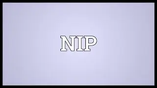 NIP Meaning