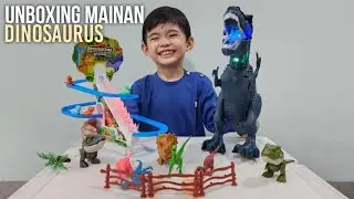 UNBOXING 4 MACAM MAINAN DINOSAURUS BARENG AAK‼️