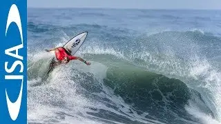 Epic typhoon swell on opening day of 2018 UR ISA World Surfing Games