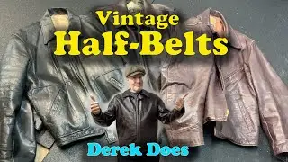 Винтажные кожаные куртки с хлястиком на Derek Does.