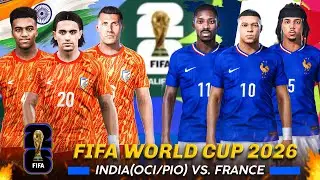 ⚡If OCI/PIO Players Played for India vs. France : FIFA World Cup 2026 🔥 #india #france