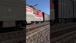 ВЛ80С-2351 с грузовым поездом следует по перегону Невинномысск-Кочубеевское #trainspotting #поезд