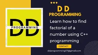 C++ programming to find factorial of a number .
