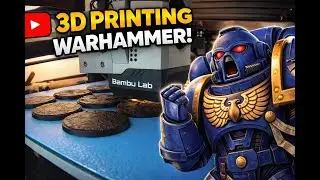 3D printed miniatures: 16 space marines, 0 supports, 100% success rate.