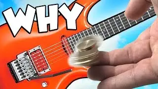 Fidget Spinner on GUITAR! (Fidget Spinner Tricks)