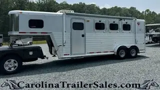 2000 Hart 3 Horse Trailer 5.5' Weekender LQ Tour | One Owner! Solid! AC, Awning, Couch Makes a Bed