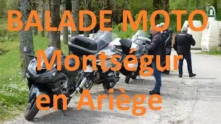 Balade moto dans l'Ariège, le Lauragais et la Montagne Noire orchestrée par Jacques.