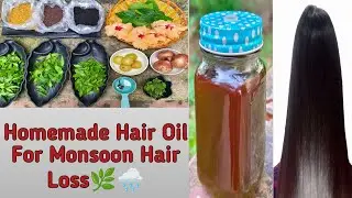 Herbal Hair Oil For Hair Fall & Regrowth/ 100% Natural Ayurvedic Remedy/DIY Homemade Hair Oil