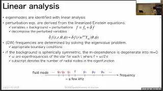 Day 5 - Hajime Sotani: Supernova gravitational waves and protoneutron star asteroseismology