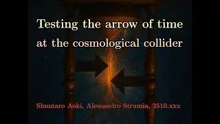 Testing the arrow of time at the cosmological collider