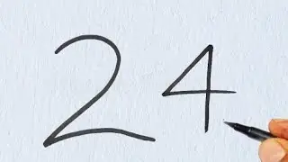 How To Draw Rabbit With 2222 Number | Rabbit Drawing Step By Step