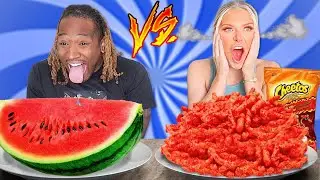 SPICY VS HEALTHY FOOD CHALLENGE