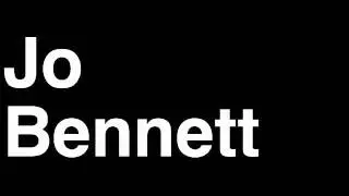 How to Pronounce Jo Bennett CEO Sabre Dunder Mifflin The Office TV Show US NBC Bloopers