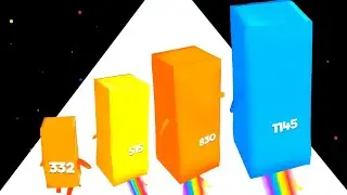 Cubic Numbers 3D - Number Block Run ( Max Level, Math games )