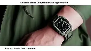 Amazon com  amBand Bands Compatible with Apple Watch 8 7 41mm, M1 Sport Series Rugged Case with TPU