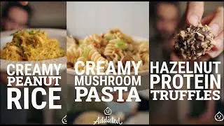 CREAMY PEANUT RICE, CREAMY MUSHROOM PASTA, HAZELNUT PROTEIN TRUFFLES TIK TOK FOOD COMPILATION