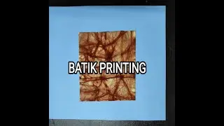 Batik Printing at home for practicals- easy method of marbelling