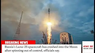 Russia's Luna-25 spacecraft has crashed into the Moon after spinning out of control, officials say.