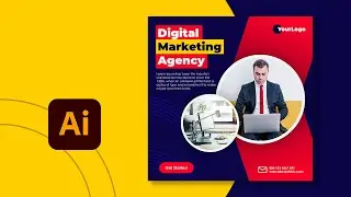 Master Digital Marketing Flyer Design in 7 Minutes with Illustrator Tips!