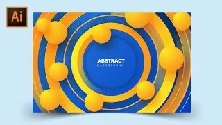 3D Abstract Background | Adobe Illustrator Tutorial