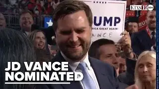 U S  Senator JD Vance has officially been nominated for Vice President