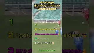 Your Sunday League Average Goalkeeper #sundayleague #goalkeeper #ranking #shorts