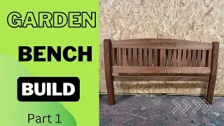 English garden memorial bench build