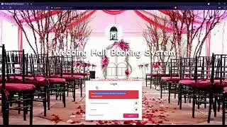 Wedding Hall Booking System in PHP DEMO