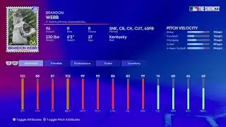 MLB The Show 22: Brandon webb in headliner set 27 revealed with all attributes