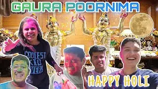 Our Holi Celebration 2024 With Devotees gaura poornima celebration
