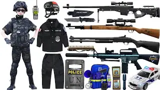 Special police toys, Weapons kits Unboxing, Type 95 assault rifles, revolver toys, military toys