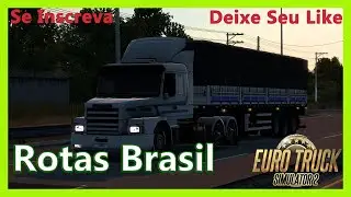 🔴Euro Truck Simulator 2 + Mapa Rotas Brasil, entregando de Resende para Piraí de 113!
