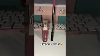 Fenty Gloss Bomb shade riri and L.A Girl  Perfect Precision Lipliner shade blushing😍 #lipgloss