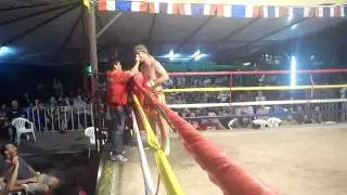 Paul Mann First Muay Thai Fight Chiang Mai Fight Ronunds 1-2