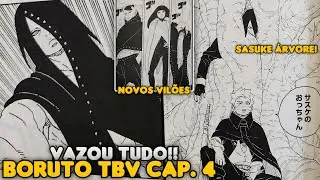🚨 SASUKE VIROU VILÃO?! ELE VIROU ÁRVORE DIVINA! SPOILERS BORUTO TWO BLUE VORTEX CAP 4 MANGÁ