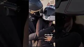 cute rider couple riding super bike #rider #cute #bikestunt #couple