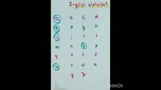 learn vowels a, e, i, o, u #kiddos learning😇