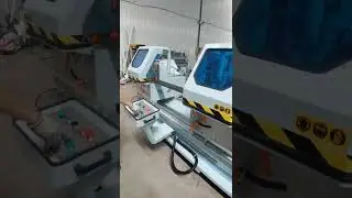 Automatic double head aluminium profile cutting sawing machine with digital display system