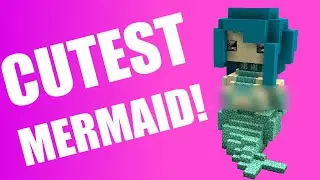 CUTEST MINECRAFT STATUES #21 | Mermaid Tutorial