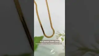 18k Gold plated Snake Chain|#jewelry #shorts #trending #trendingshorts
