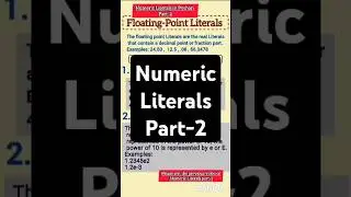 Numeric Literals in Hindi | Types of Numeric Literals | #educational #python #cod #coding #shorts