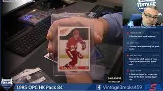 10-17-19 1985 OPC HK Pack 84 Break Opening Video
